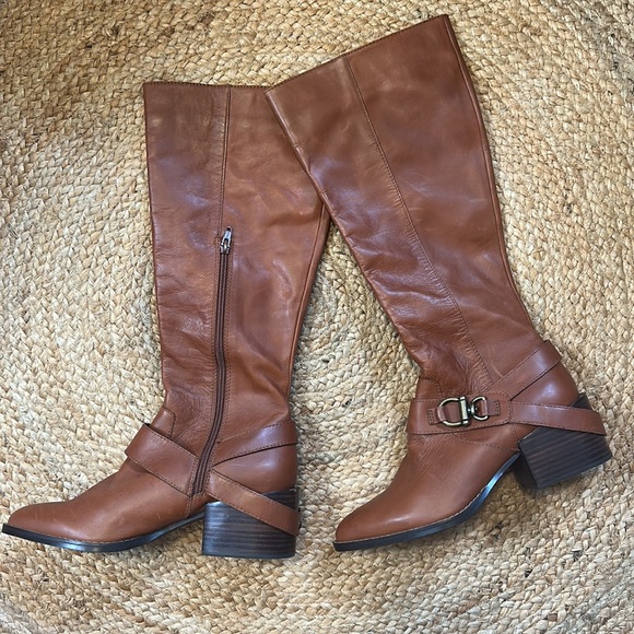 Design Lab Lord & Taylor Adelienne Western Style Pointed Toe Knee high Boot - Picture 4 of 8